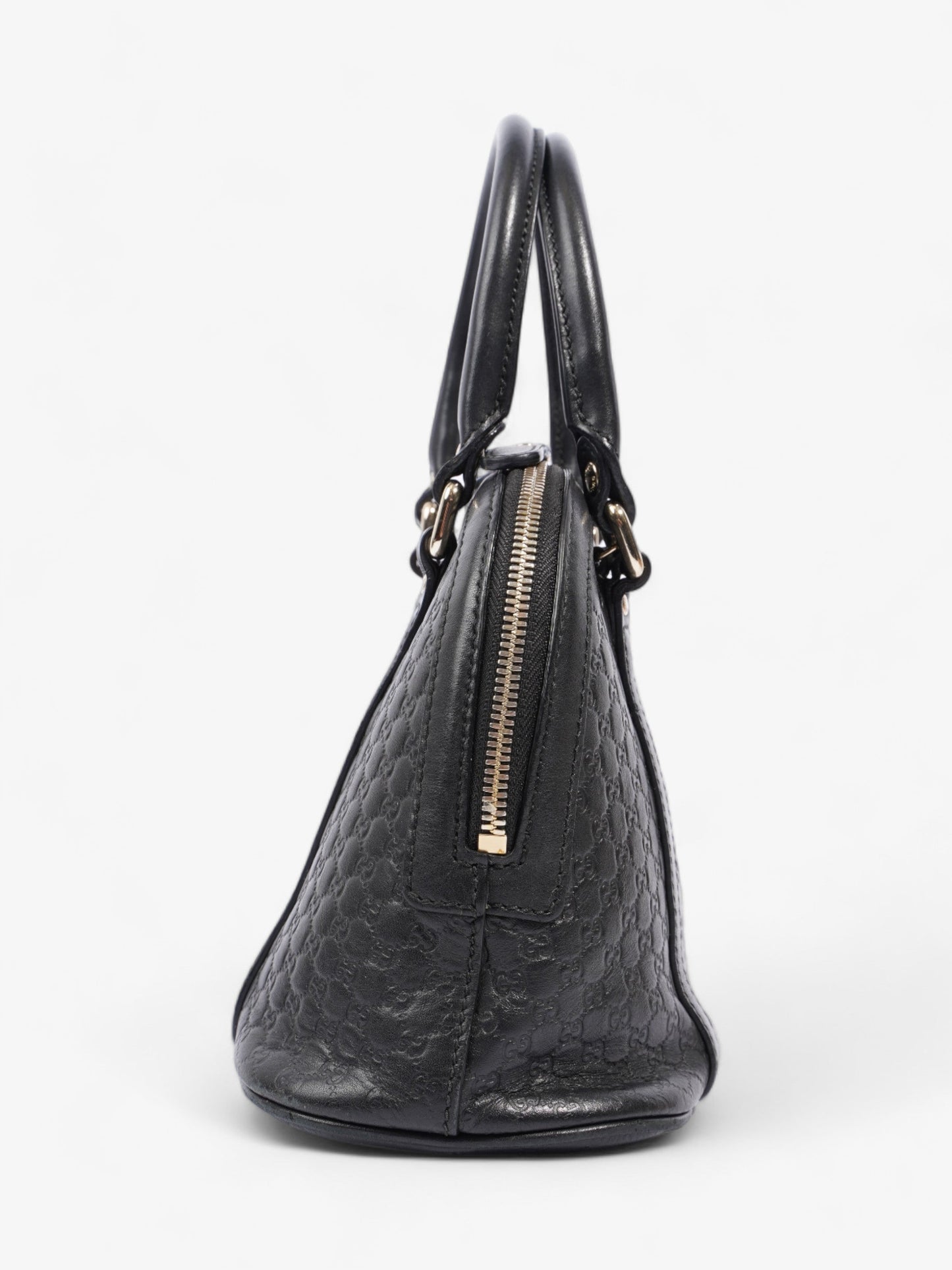 Gucci Dome Microssima Empreinte Crossbody Bag Leather Black