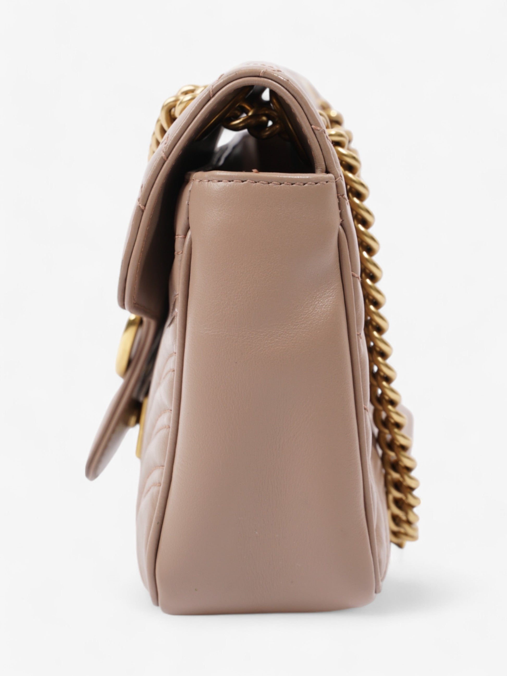 Gucci Marmont Dusty Small Shoulder Bag Leather Matelasse