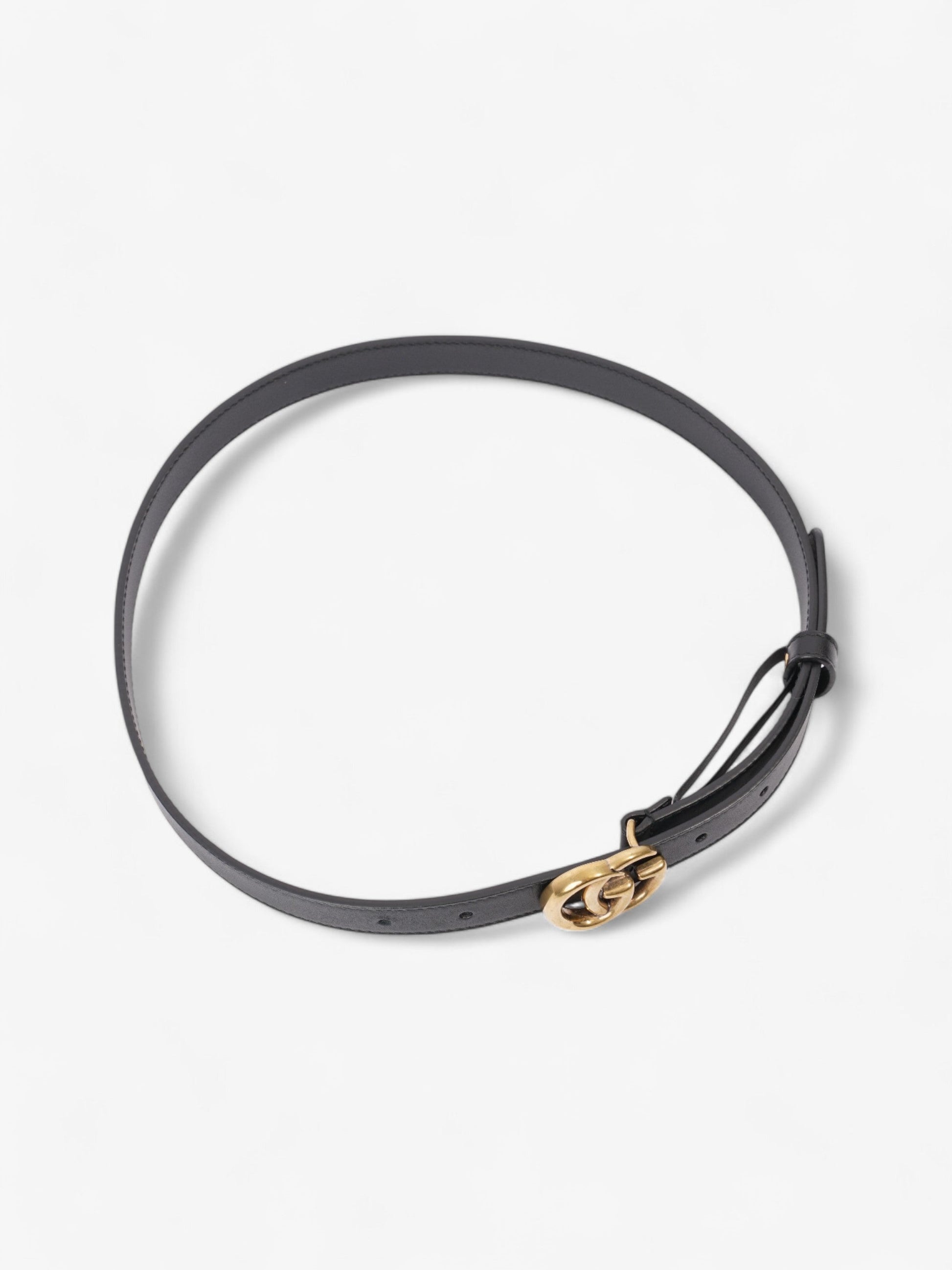 Gucci Marmont Thin Belt Handbag Leather Black Accessory 22