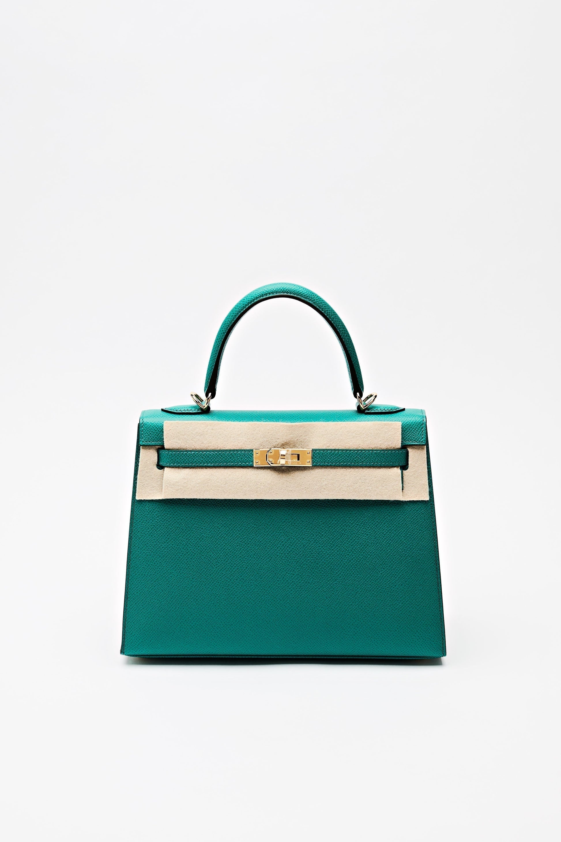 Gucci Hermes Kelly Vert Jade Sellier Epsom Calfskin Travel Bag