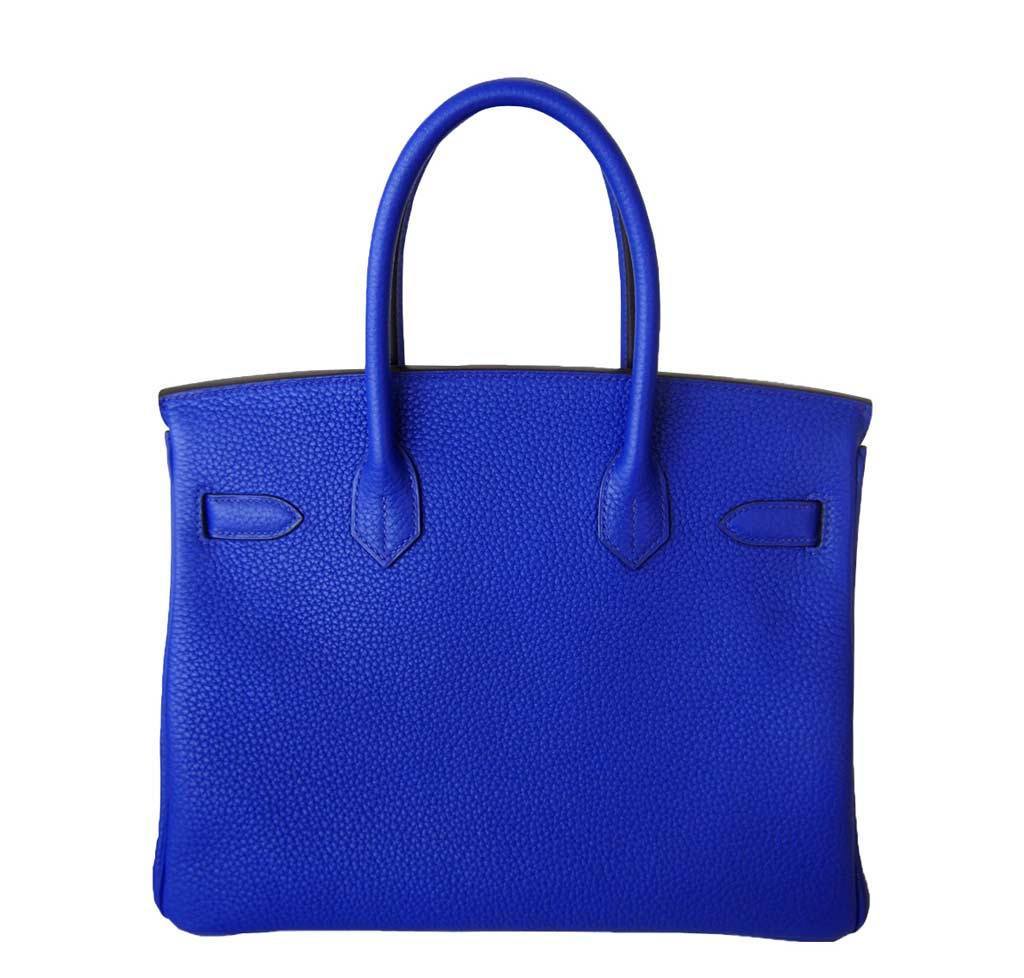 Hermes Birkin Electric Candy Bag Blue Travel Bag