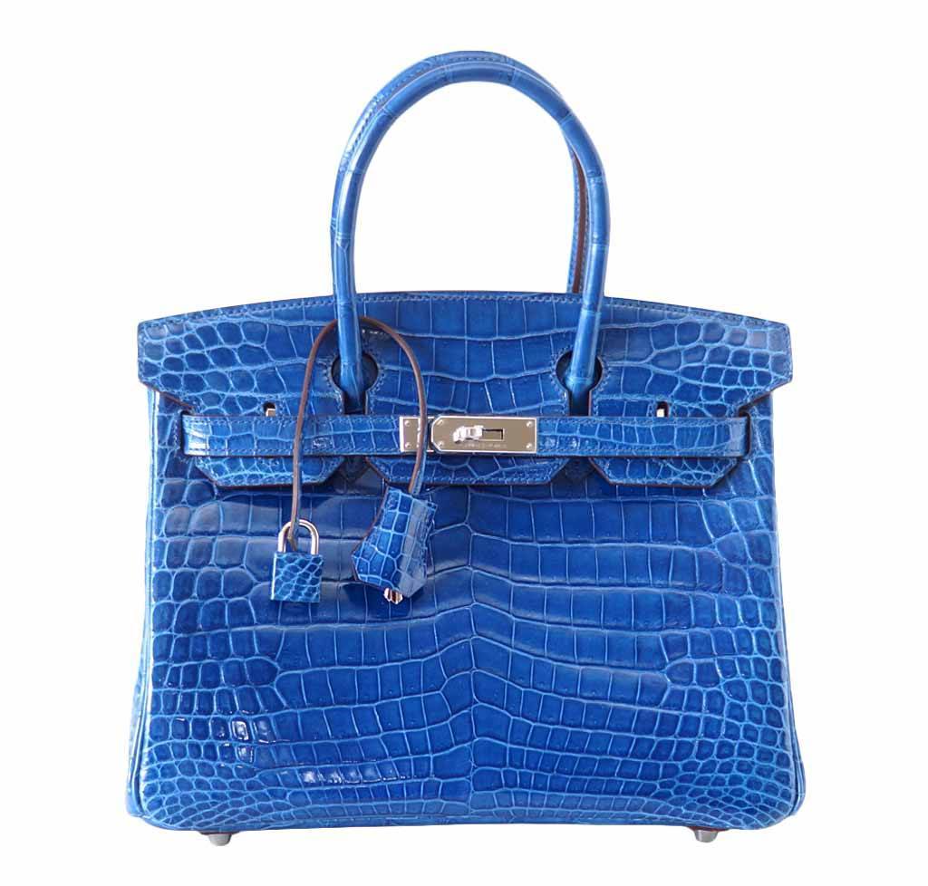 Hermes Birkin Crocodile Mykonos Bag Travel Bag