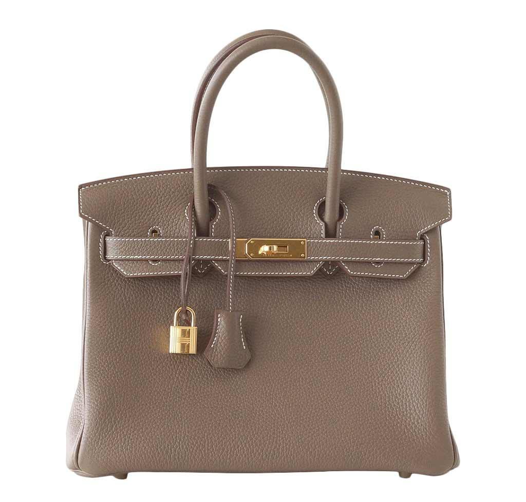 Hermes Birkin Etoupe Togo Bag Travel Bag