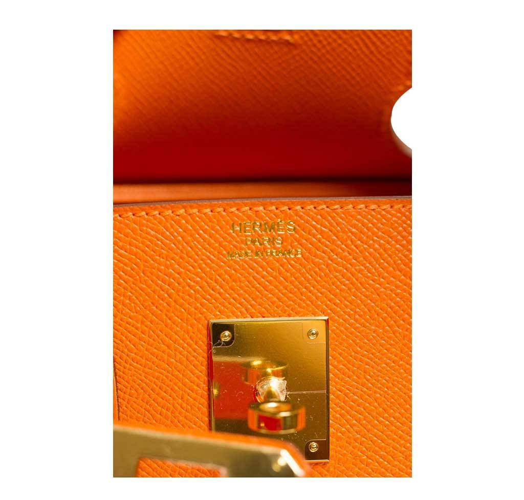 Hermes Birkin Bag Orange Travel Bag