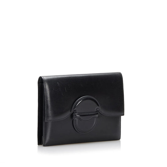 Hermes Luxury Box Calf Clutch Bag (Shg Zzytms) Leather
