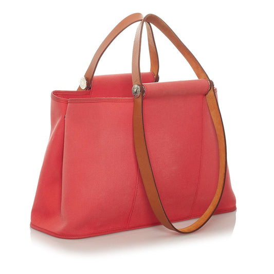 Hermes Luxury Cabag Elan Satchel (Shg Qdwe U) Canvas Travel Bag