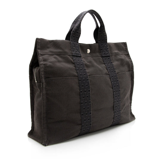 Hermes Luxury Herline Mm Tote (Shf ) Handbag Canvas Tote Bag