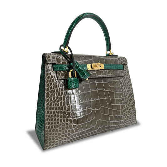 Hermes Top Quality Luxury Kelly Designer Bag Tourterelle Travel Bag