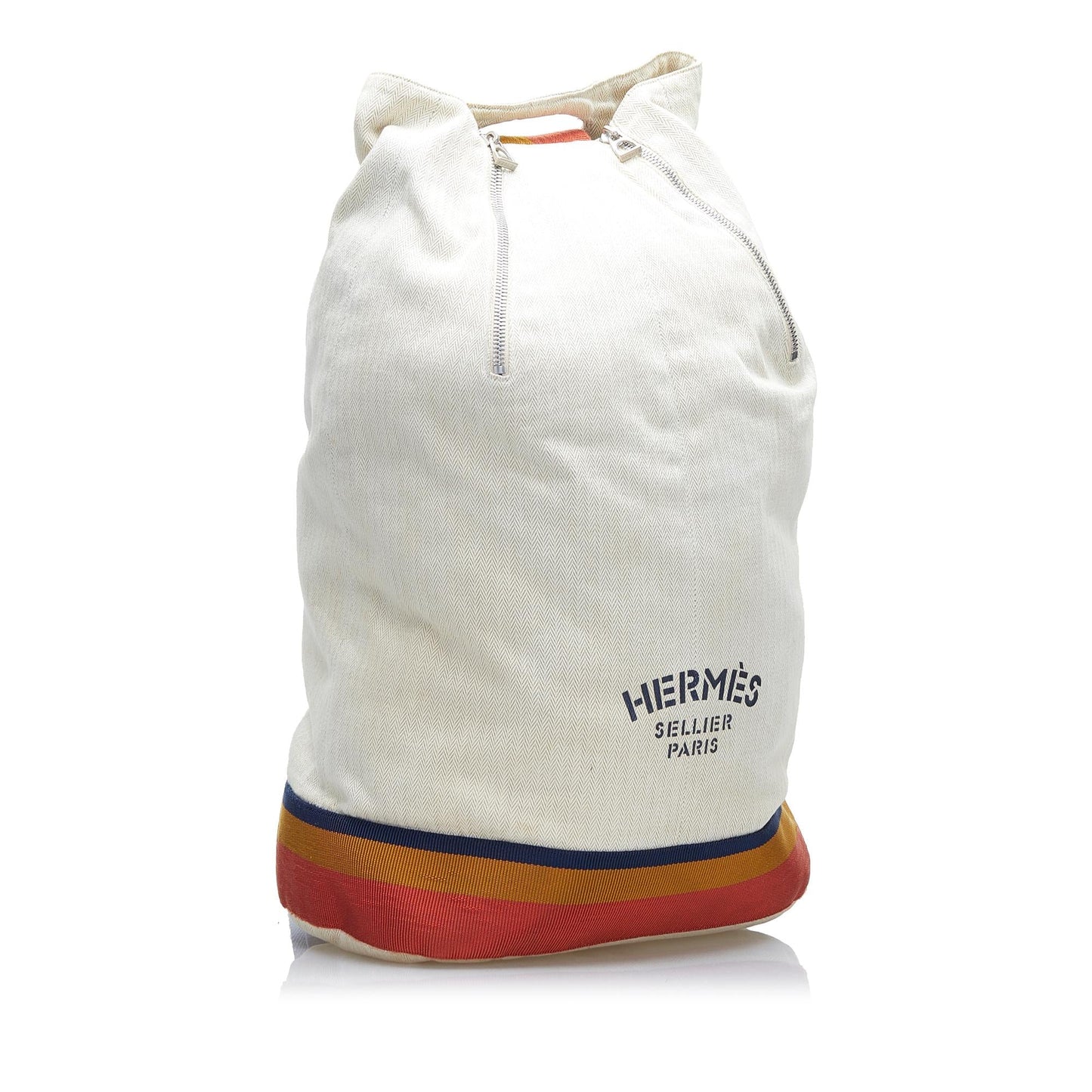 Hermes Luxury Toile Chevron Cavalier Sling Bag (Shg Travel Bag