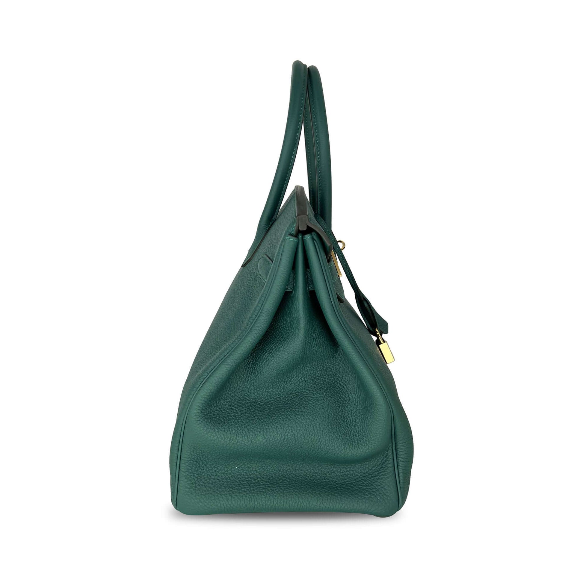 Hermes Top Quality Luxury Birkin Malachite Togo Designer Travel Bag