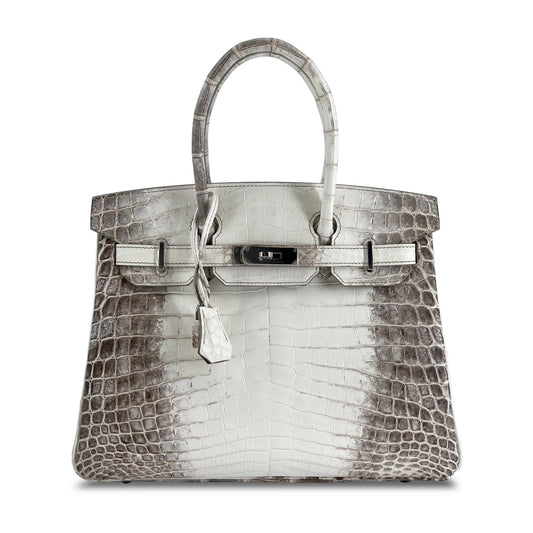 Hermes Top Quality Luxury B Himalaya Niloticus Croco Travel Bag
