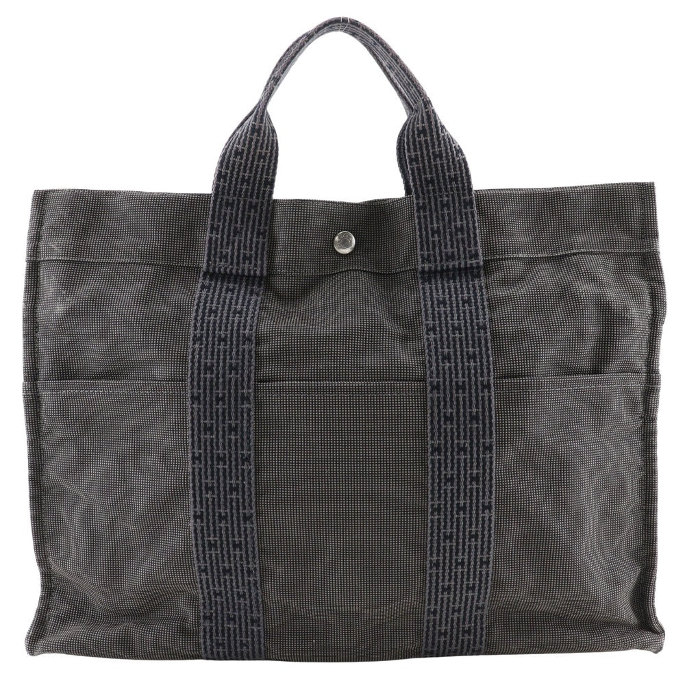 Hermes Handbag Her Linetote Mm Unisex Unisex Canvas Nylon Gray Tote Bag