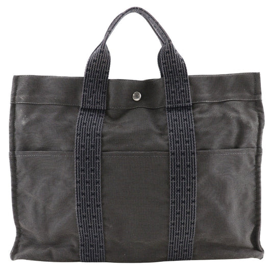 Hermes Handbag Her Linetote Mm Unisex Unisex Canvas Nylon Gray Tote Bag