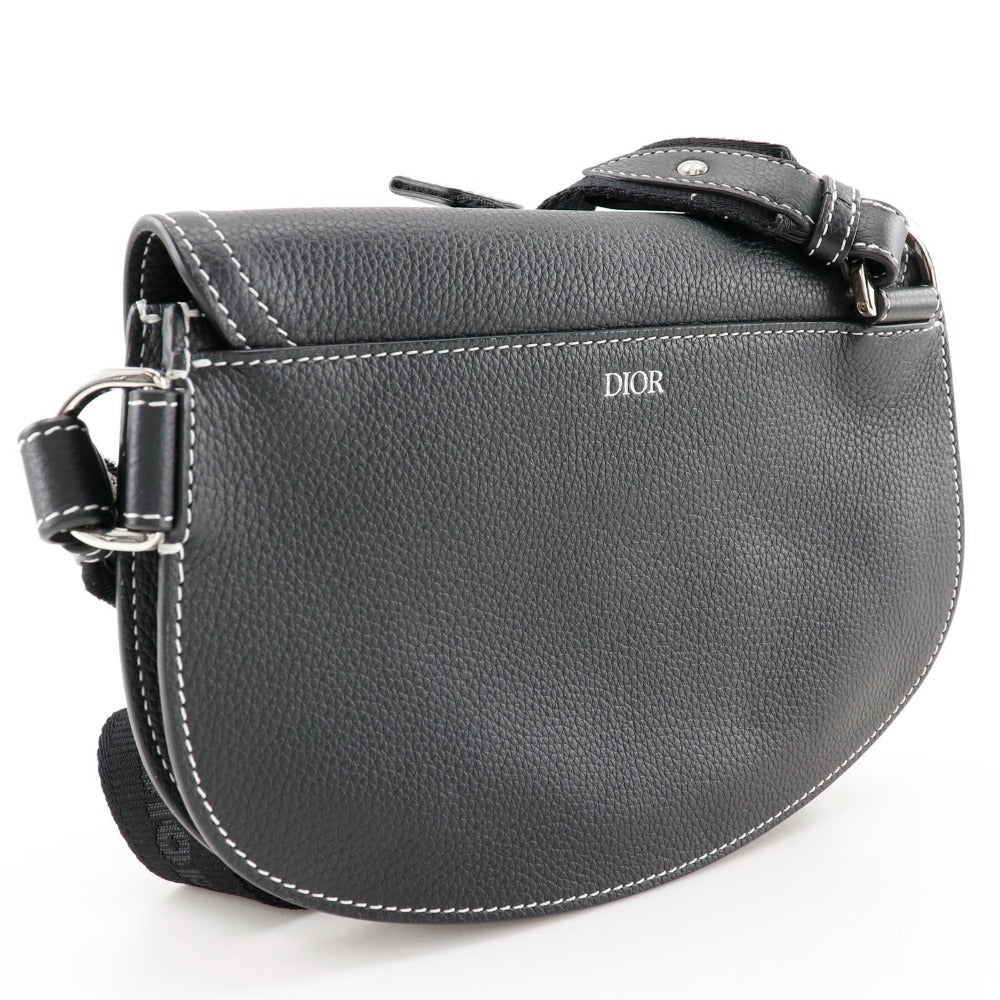 Dior Sling Bag Calfskin Saddle Mens Black Travel Bag