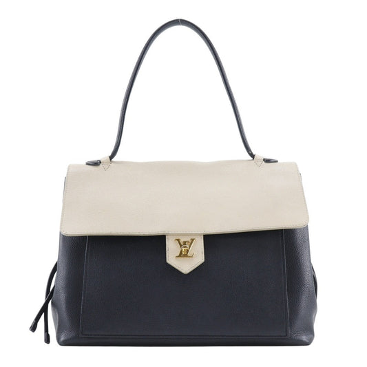 Louis Vuitton M50191 Rock Me MM Calfskin Black Beige Tote Bag