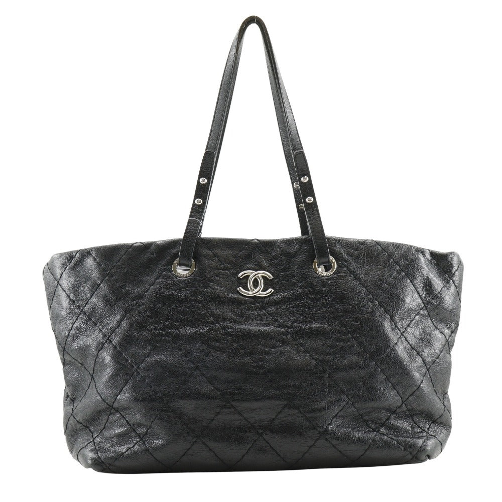 Chanel On the Road Leather Tote Bag