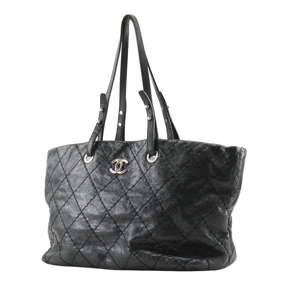 Chanel On the Road Leather Tote Bag