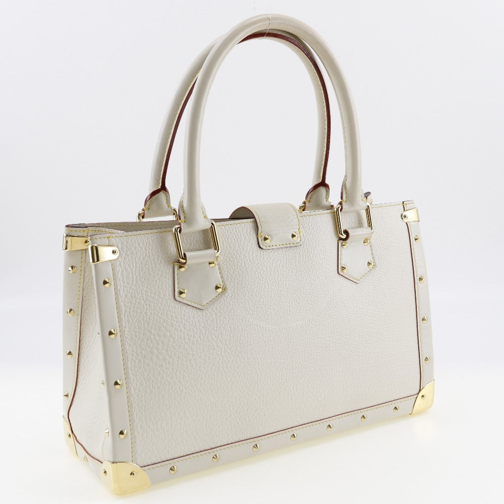 Louis Vuitton M91815 Goatskin Bron Suhali line White Handbag