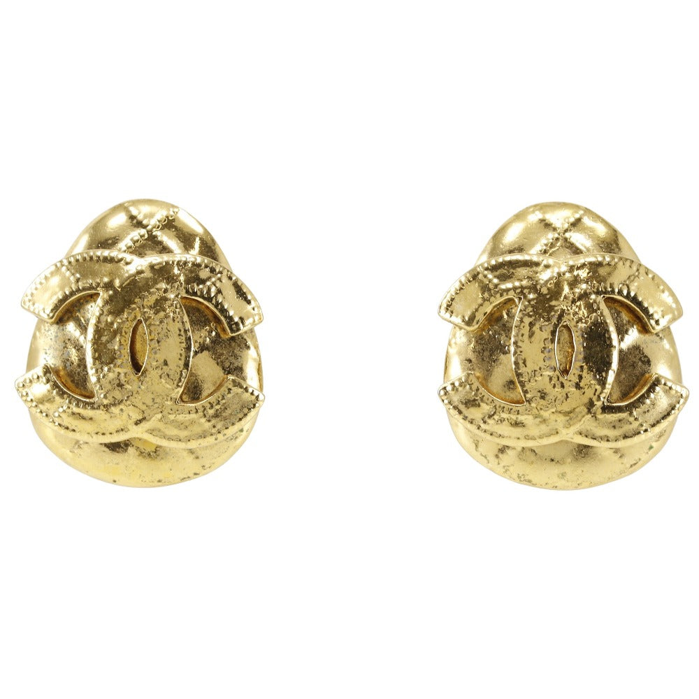 Chanel Coco Mark Gold Earrings Jewelry