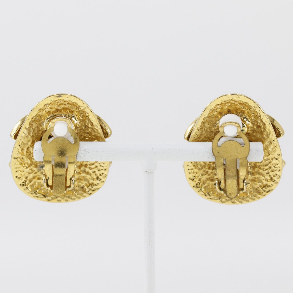 Chanel Coco Mark Gold Earrings Jewelry