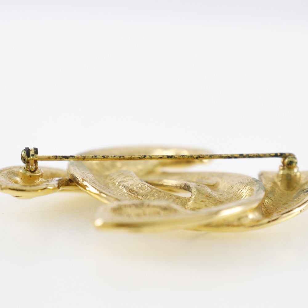 Coco Mark Brooch Gold Plated Classic