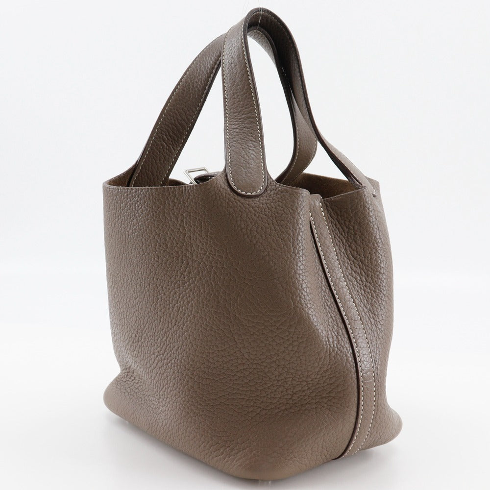 Taurillon Clemence Picotan Rock Pm Women Brown Travel Bag