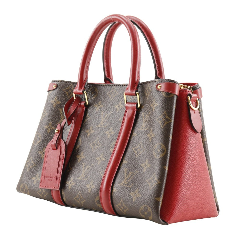 Louis Vuitton M44818 Sufro NV BB Monogram Canvas Brown Red Handbag