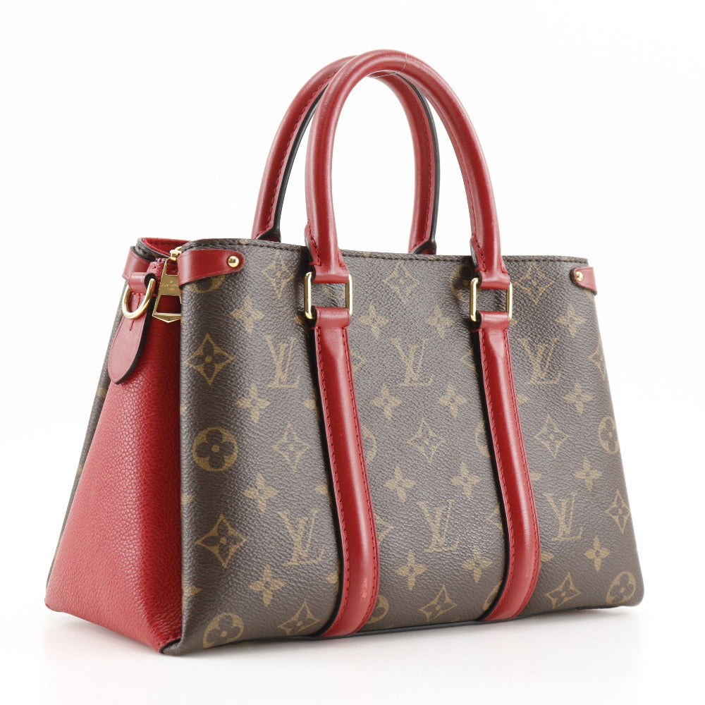 Louis Vuitton M44818 Sufro NV BB Monogram Canvas Brown Red Handbag