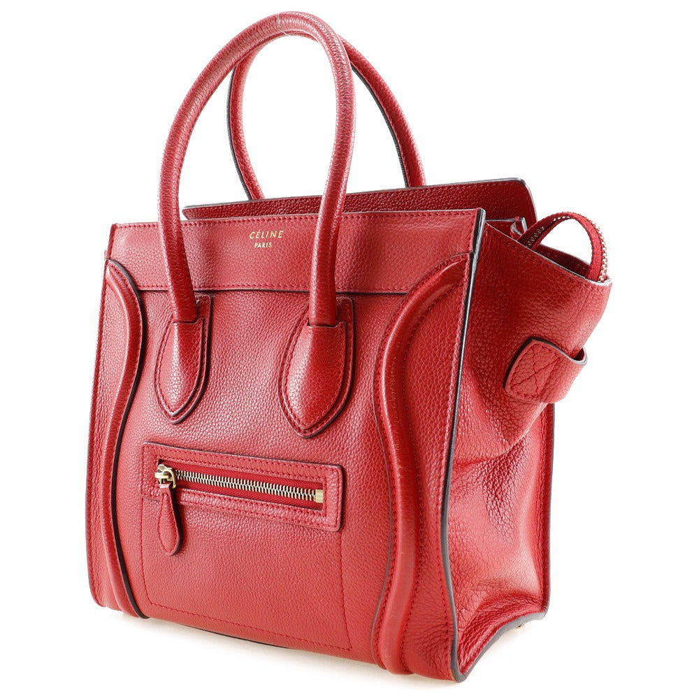 Luggage Micro Shopper Women Leather Red Travel Bag