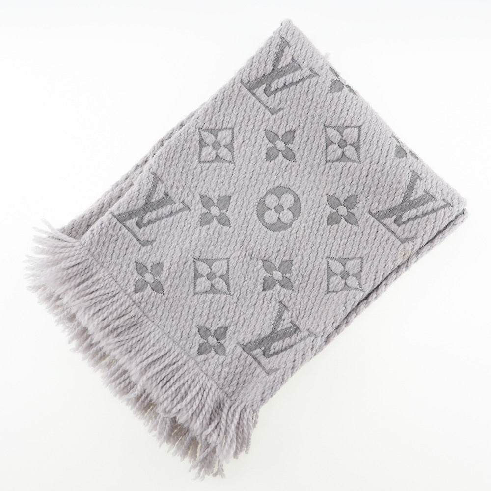 Louis Vuitton Scarf M74742 Escalp Mania Muffler Wool Gray Logo Apparel