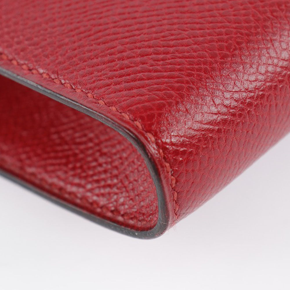 Hermes Clutch Bag Epsom Women Red Logo