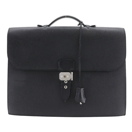 Hermes Business Bag Epsom Sac Adepeche Mens Black Travel Bag