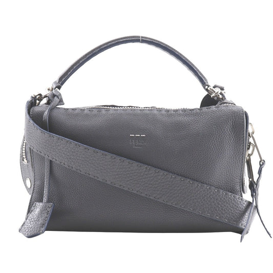 Fendi Handbag 8Bl137 Calfskin 2Wayshoulder Celeria Ray Women Gray Shoulder Bag