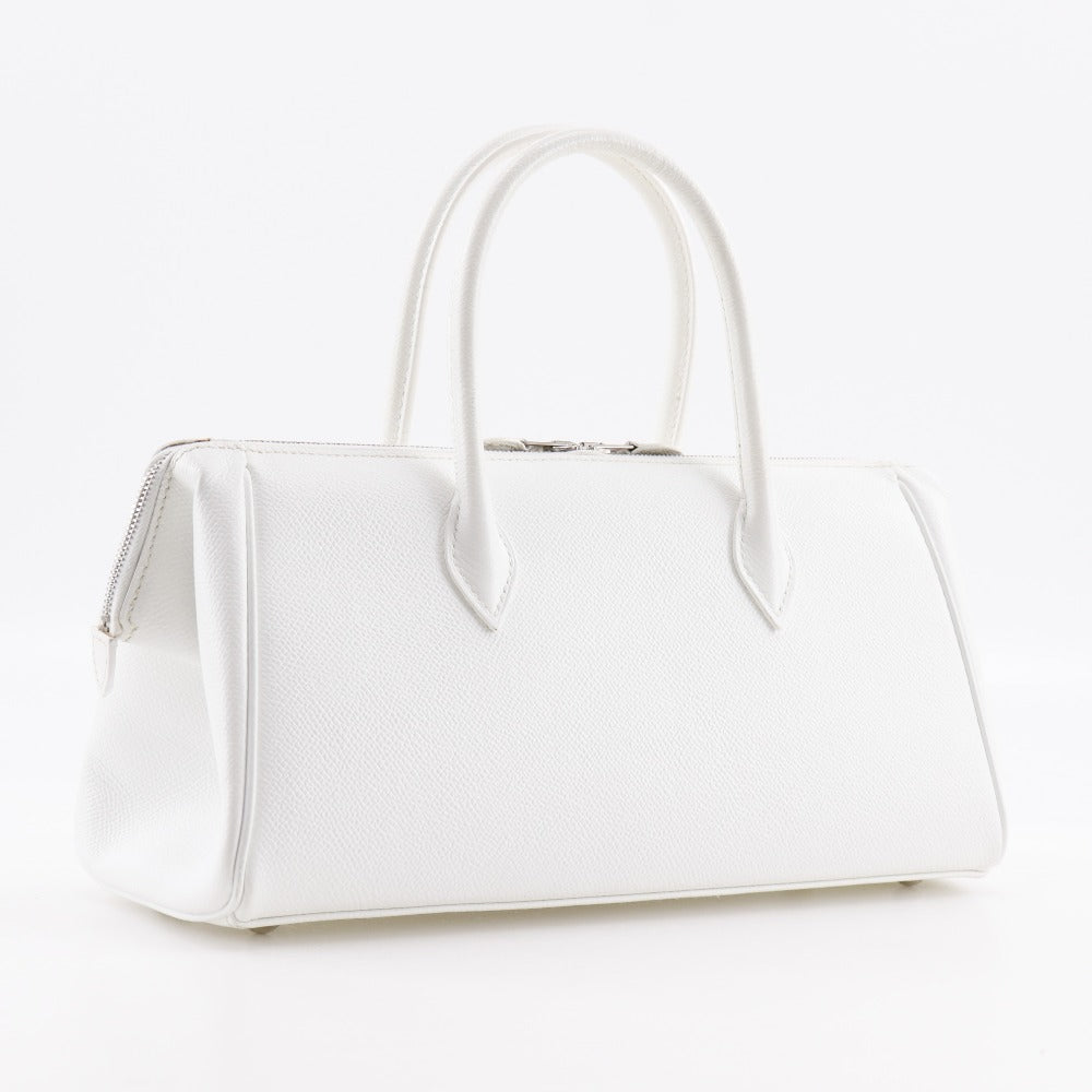 Hermes Handbag Epsom Parribonne Bay Pm Women White Travel Bag