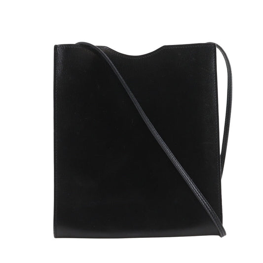 Hermes Shoulder Bag Calfskin Onimetu Unisex Unisex Black