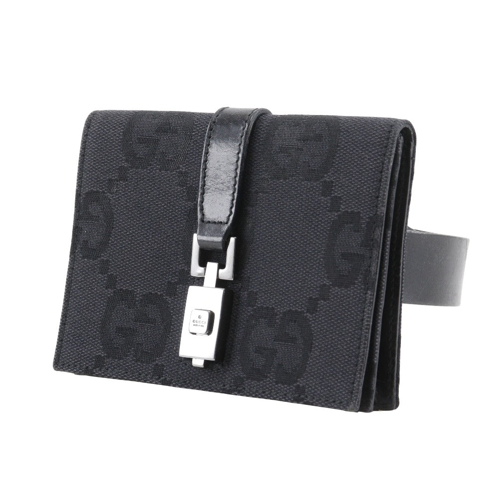 Gucci Waist GG Jackie line Canvas Black Belt
