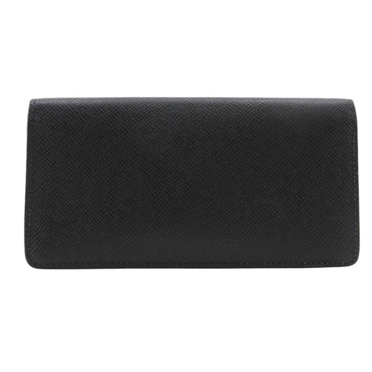 Louis Vuitton Long Purse M30501 Taiga Portefeuille Black Wallet Case