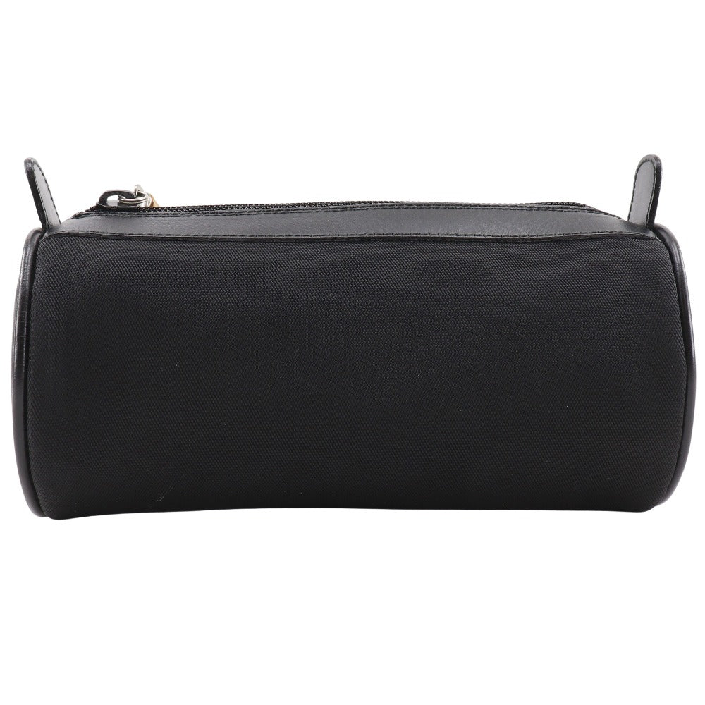 Gucci Pouch Bamboo Canvas Nylon Black Handbag