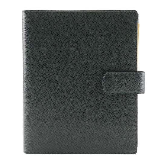Louis Vuitton Notebook cover Taiga Dark Agenda Green Handbag