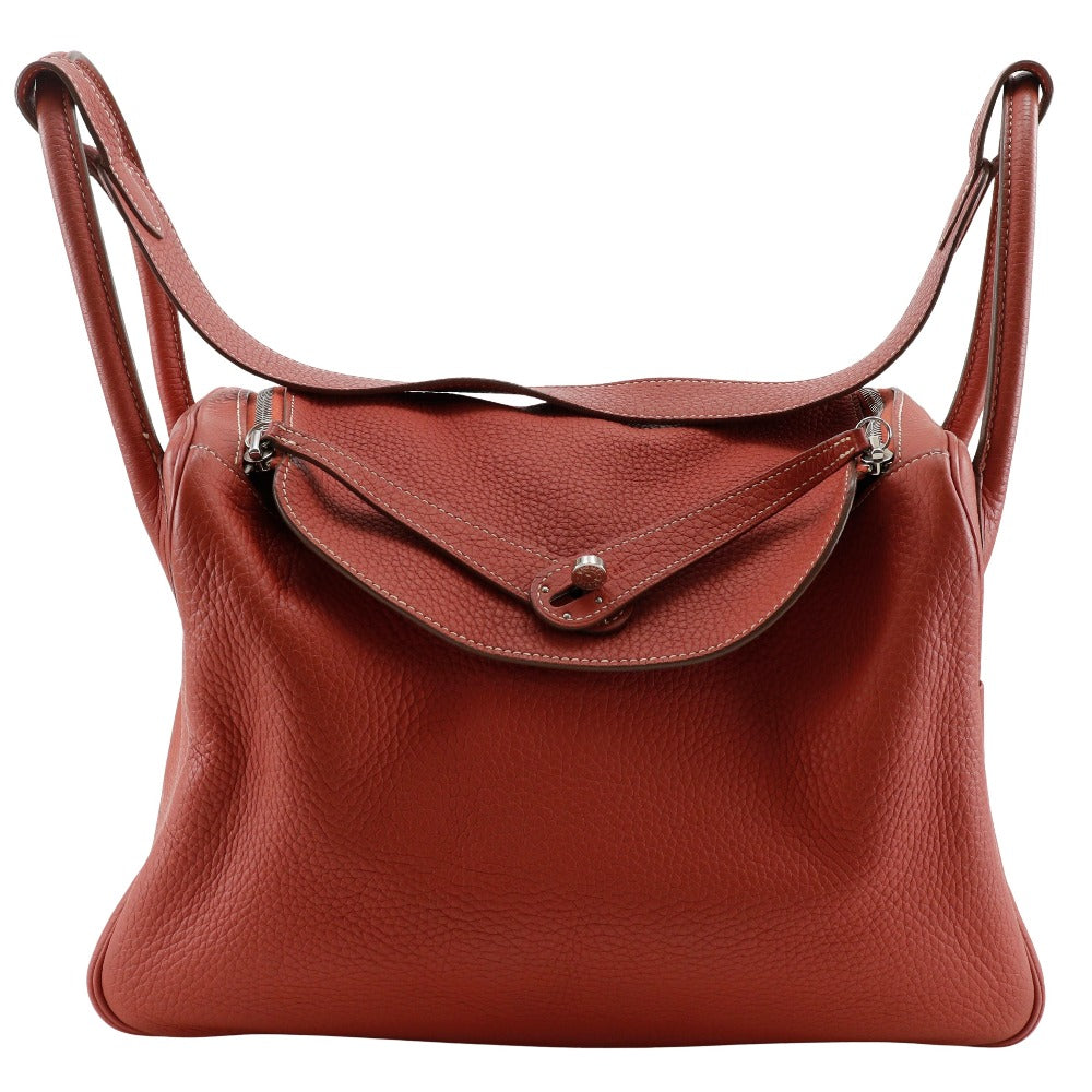 Togo Orange Metal Wayshoulder Lindy Women Silver Shoulder Bag