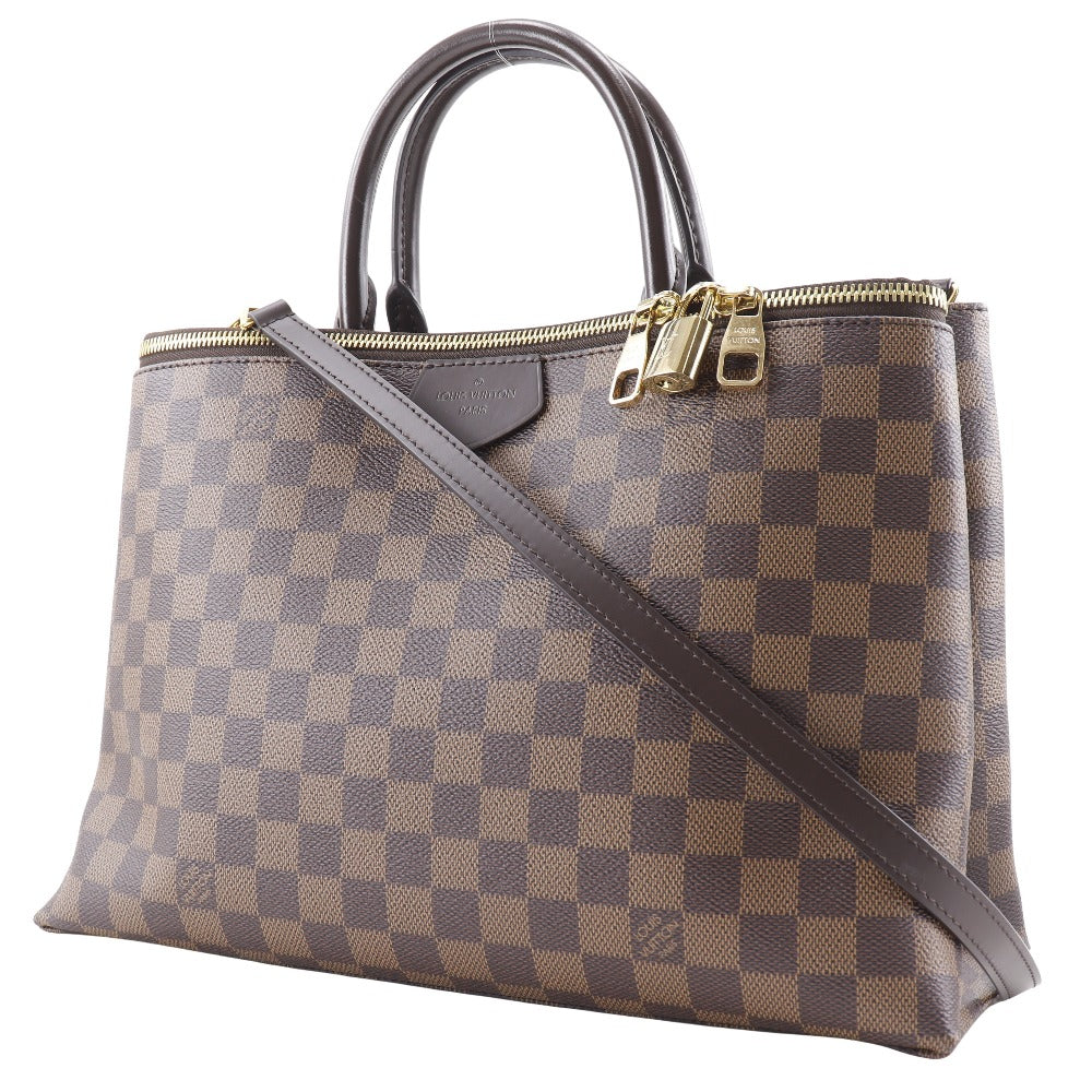 Louis Vuitton N41582 Damier 2WAYShoulder Brompton Canvas Brown Shoulder Bag