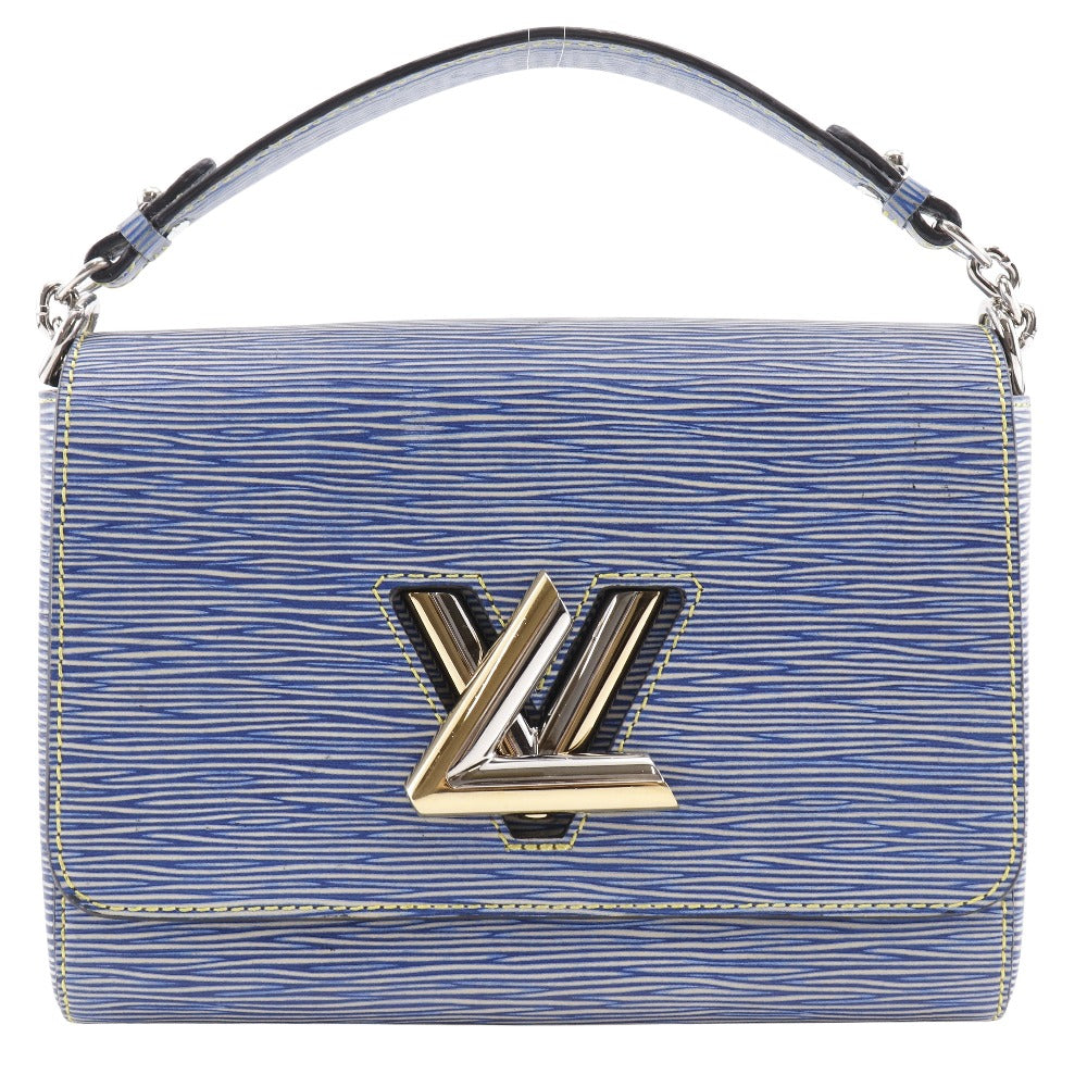 Louis Vuitton M50271 Epi Twist MM Leather Blue Shoulder Bag