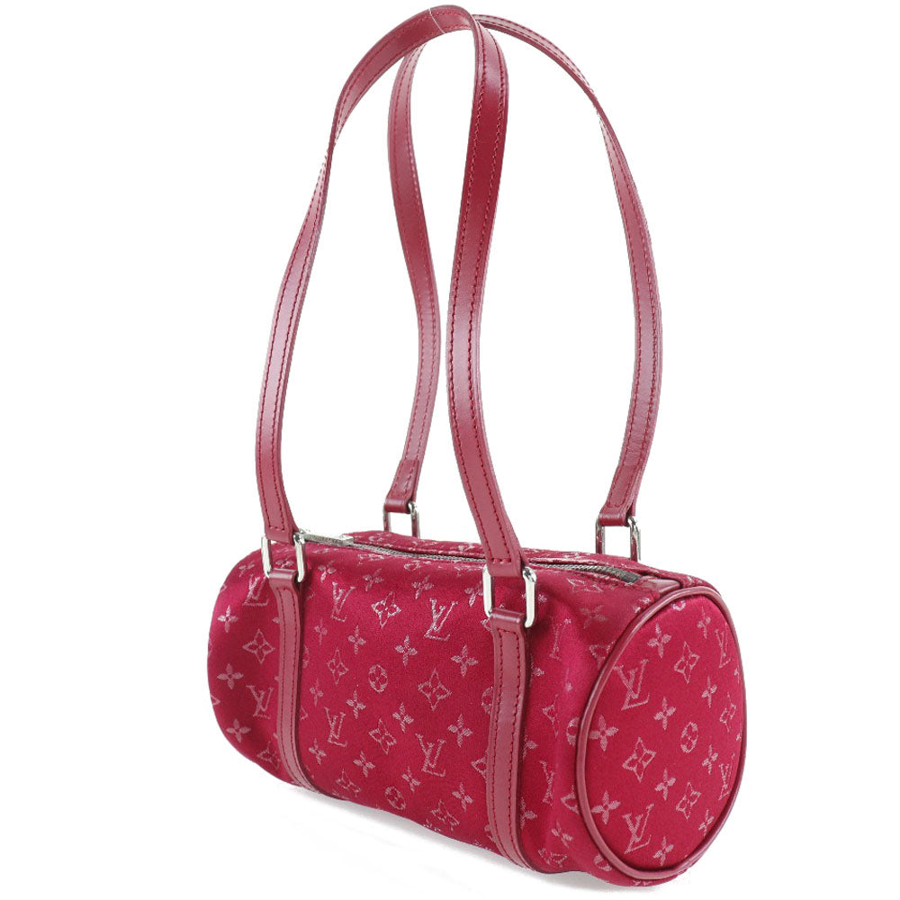 Louis Vuitton M92353 Little papillon Monogram Satin Red Handbag
