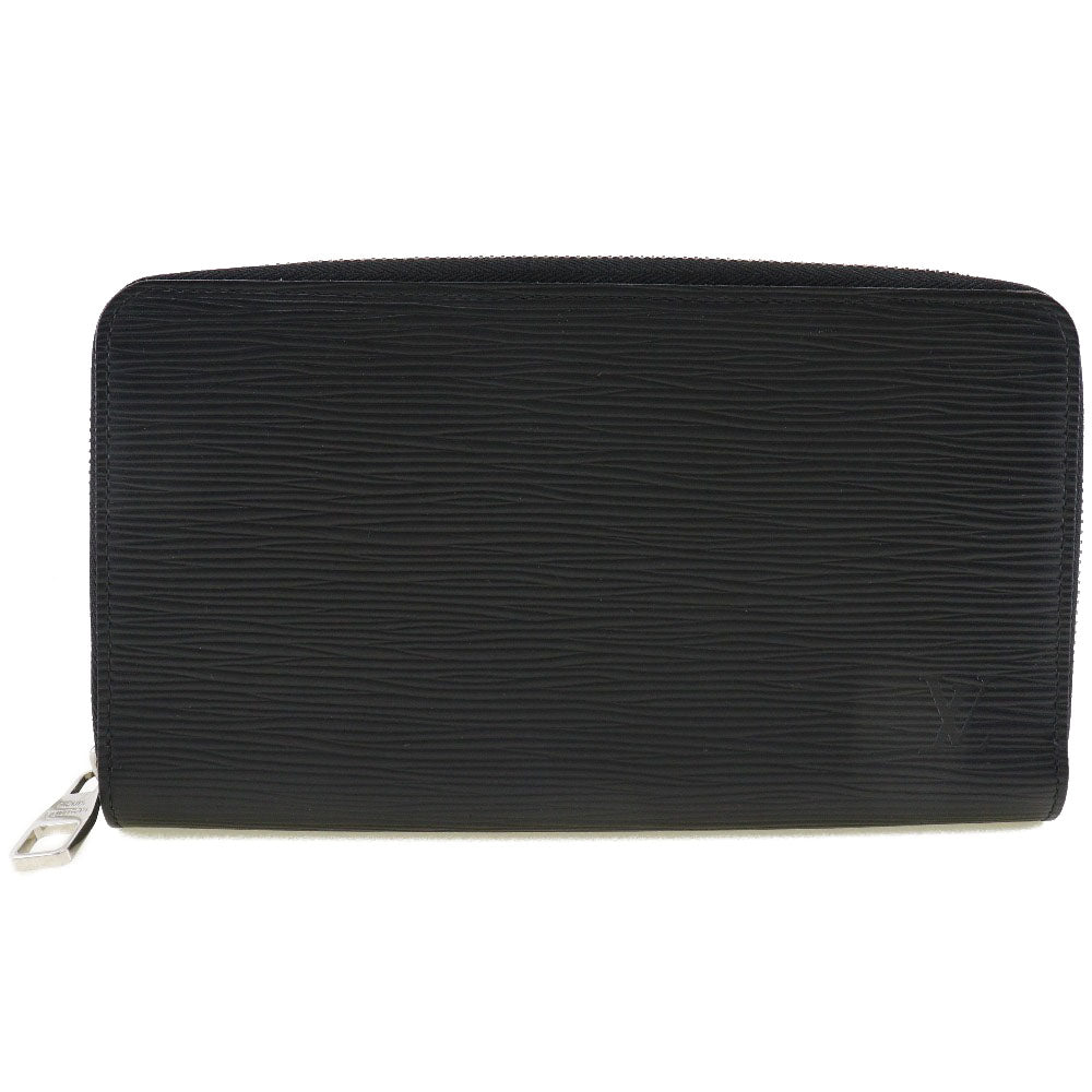 Louis Vuitton Long Purse M60632 Epi Zippy Leather Black Wallet Case