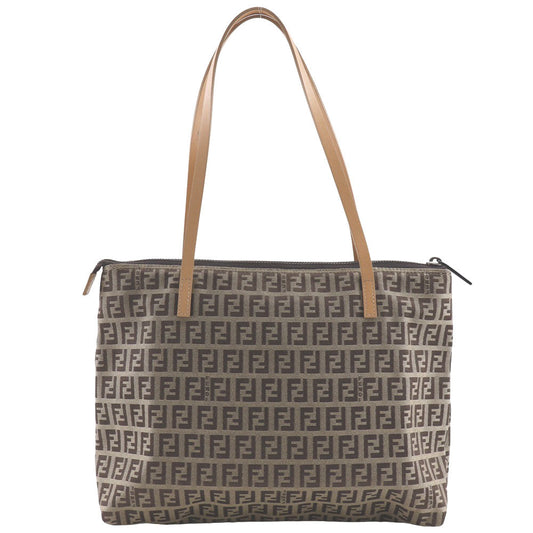 Fendi Zucchino Tote Bag Canvas