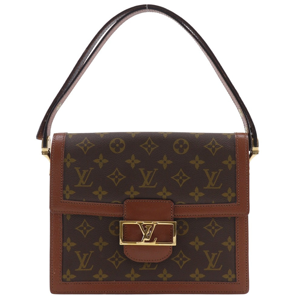 Louis Vuitton M51410 Sac Dauphine Monogram Canvas Brown Shoulder Bag