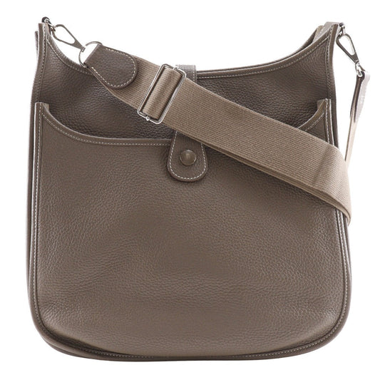 Hermes Shoulder Bag Taurillon Clemence Evelyn Evelyn Gm Women Brown