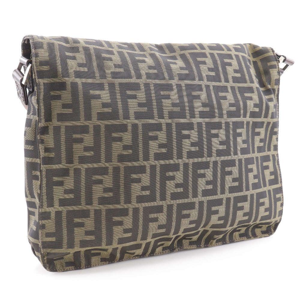 Fendi Zucca Shoulder Bag Canvas Nylon