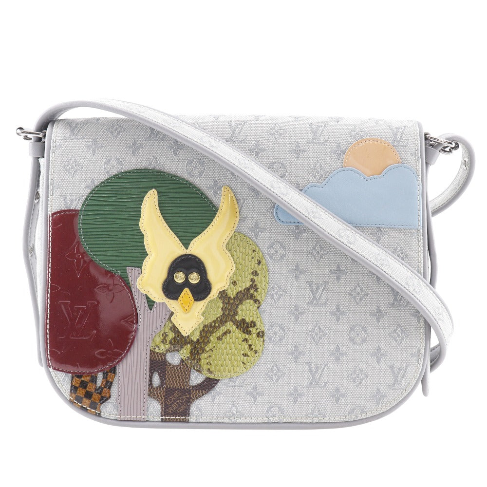 Louis Vuitton M92279 Vernis Epi Conte Do Monogram Leather Canvas Gray Shoulder Bag