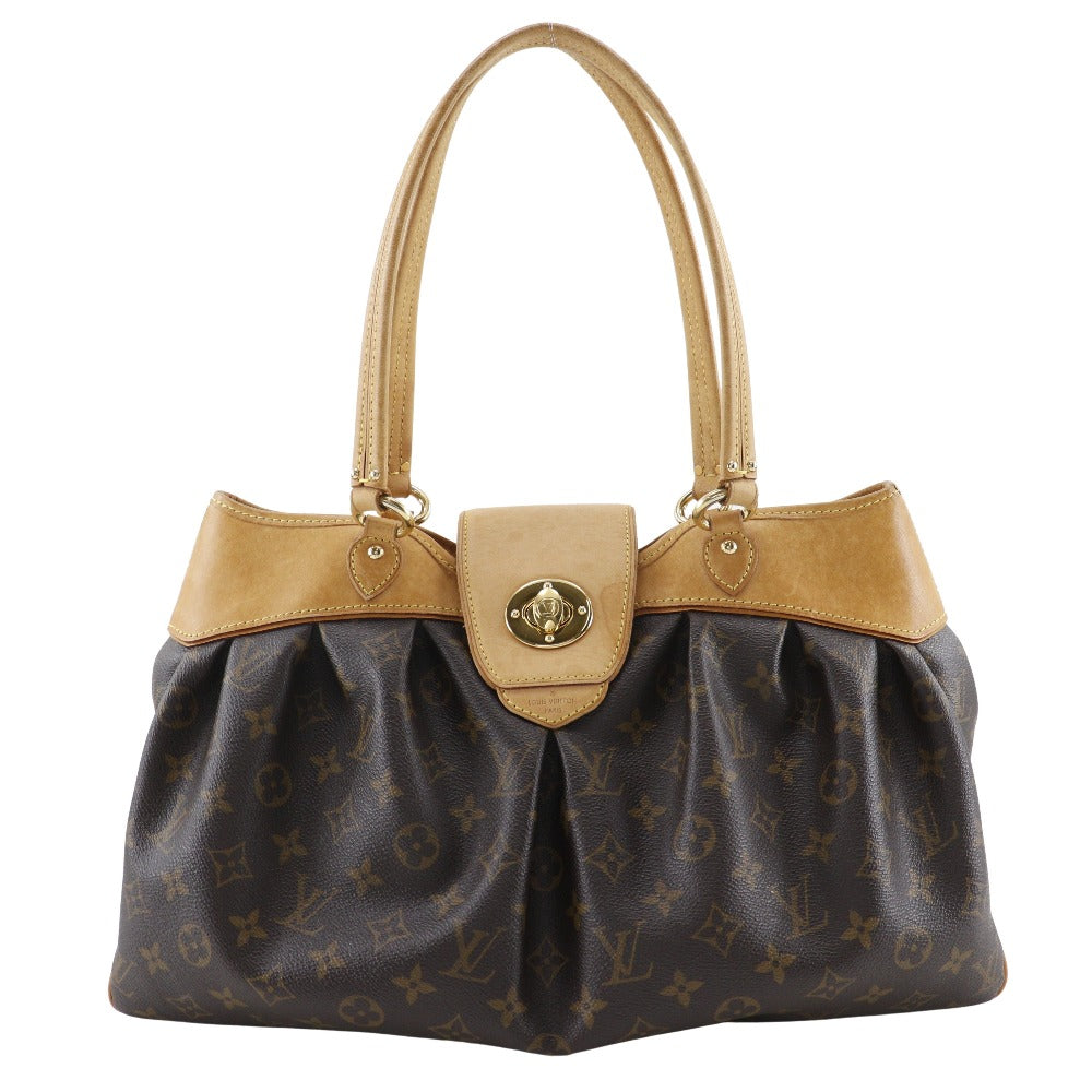 Louis Vuitton M45714 Boesi MM Monogram Canvas Brown Tote Bag